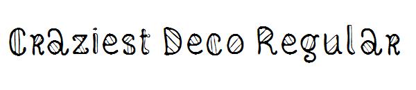 Craziest Deco Regular字体