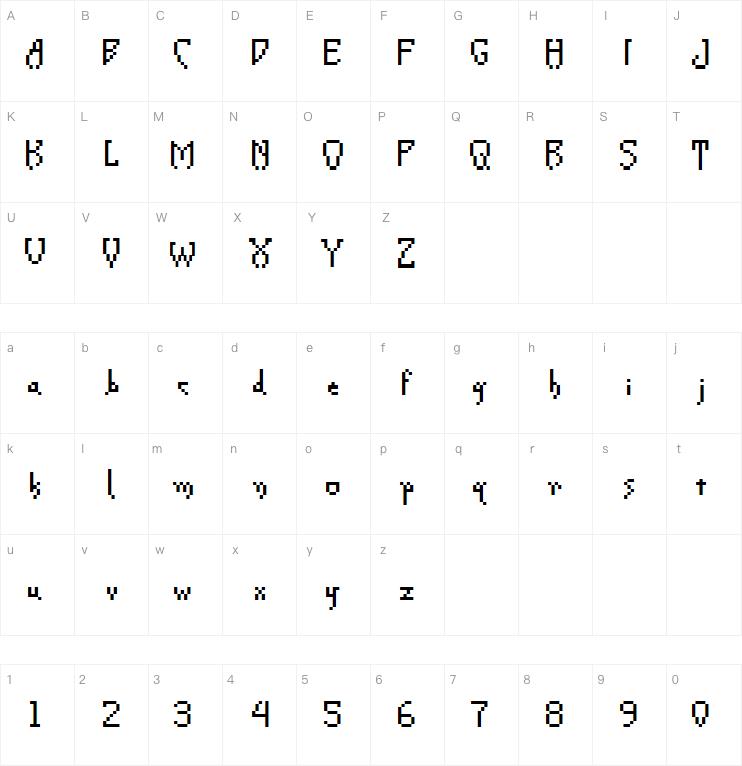 Creeper Pixel字体