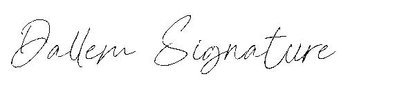Dallem Signature字体