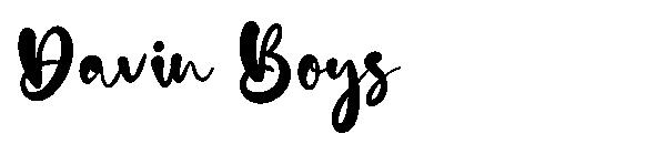 Davin Boys字体