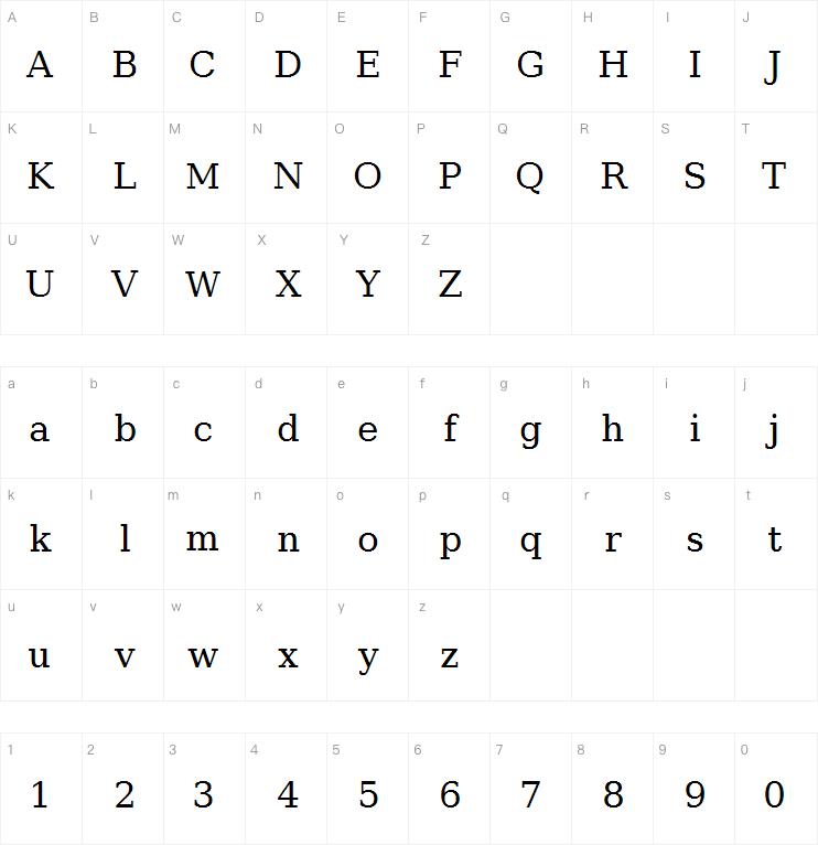 DejaVu Serif字体