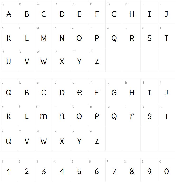 Delius Unicase字体