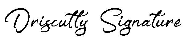 Driscutty Signature字体