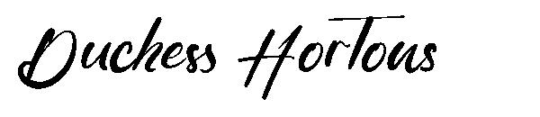 Duchess Hortons字体