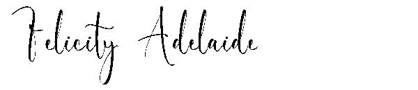 Felicity Adelaide字体