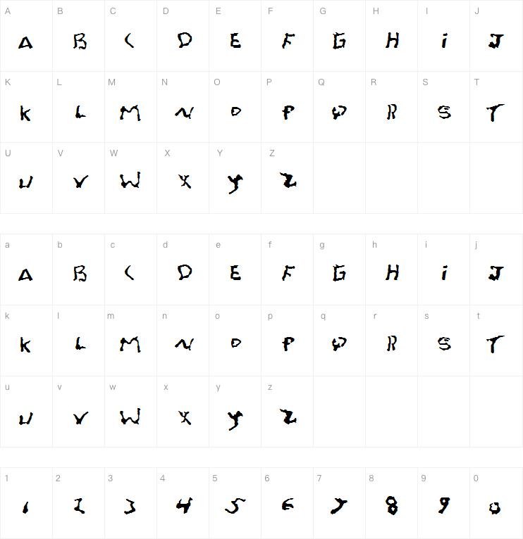 Font On A Grain字体