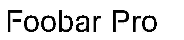 Foobar Pro字体