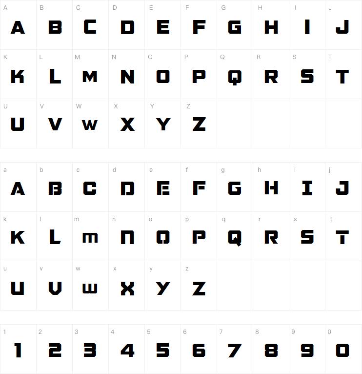 GALACTIC VANGUARDIAN字体