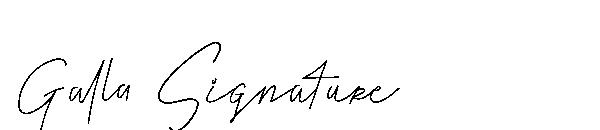 Galla Signature字体