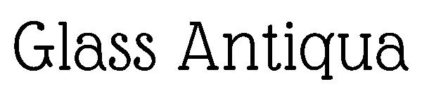 Glass Antiqua字体