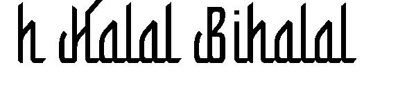 h Halal Bihalal字体