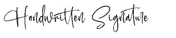 Handwritten Signature字体