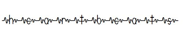 heartbeats字体
