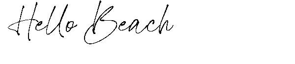 Hello Beach字体