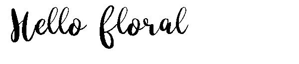 Hello floral字体
