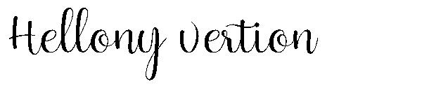 Hellony vertion字体
