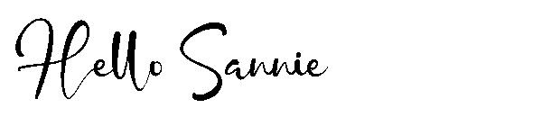 Hello Sannie字体
