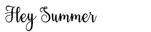 Hey Summer字体