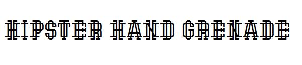 Hipster Hand Grenade字体