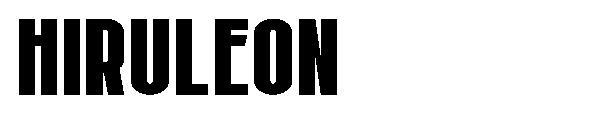 Hiruleon字体