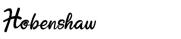 Hobenshaw字体