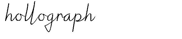 hollograph字体