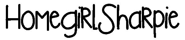HomegirlSharpie字体