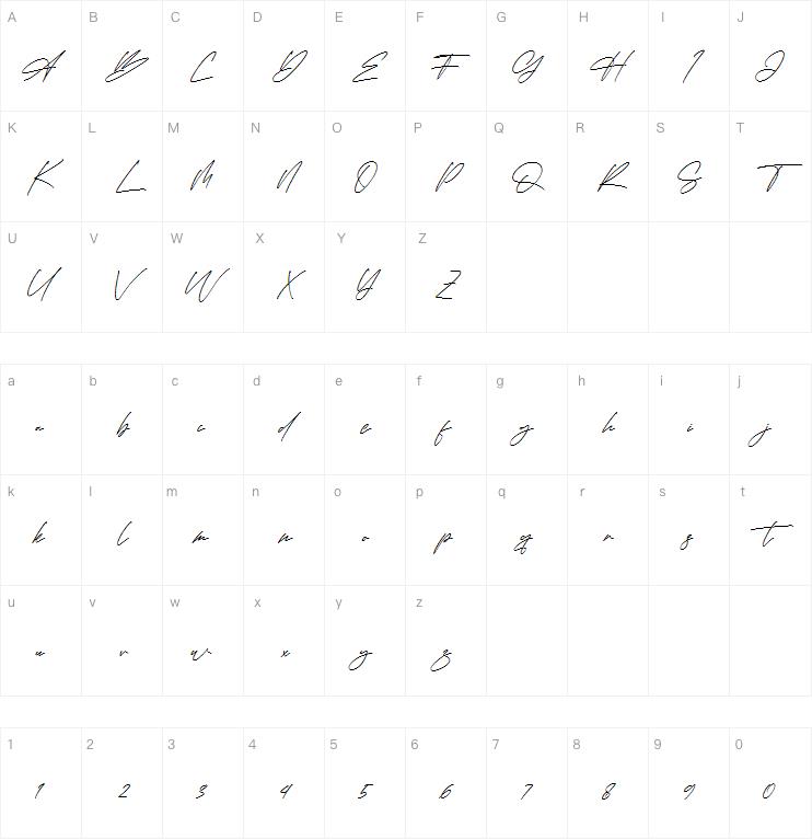 Hondelante Signature字体