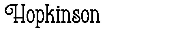 Hopkinson字体