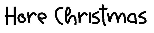 Hore Christmas字体