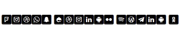Icons Social Media 7字体