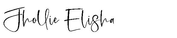 Jhollie Elisha字体