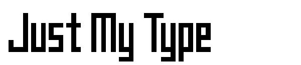 Just My Type字体