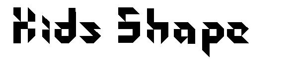 Kids Shape字体
