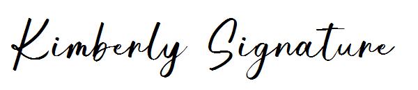 Kimberly Signature字体
