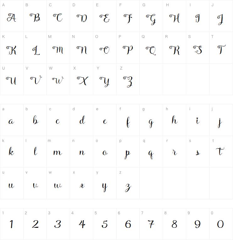 Kittya Script字体