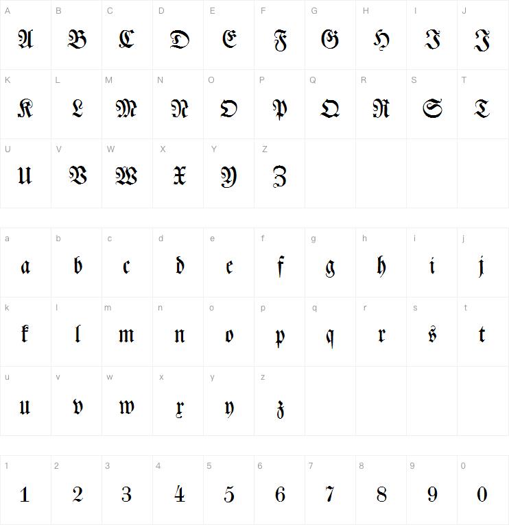 Leibniz-Fraktur字体