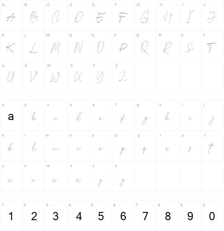 Letterla - Stitch字体 Handwritting字体