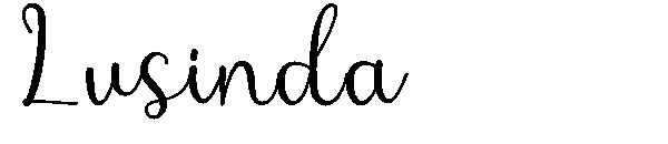 Lusinda字体