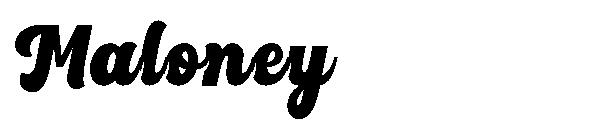Maloney字体