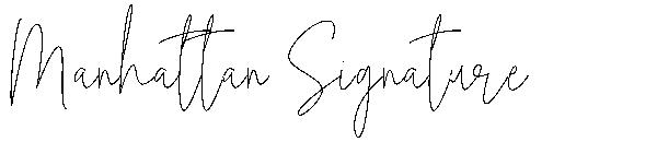 Manhattan Signature字体