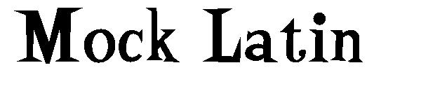 Mock Latin字体
