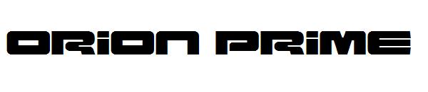 Orion Prime字体
