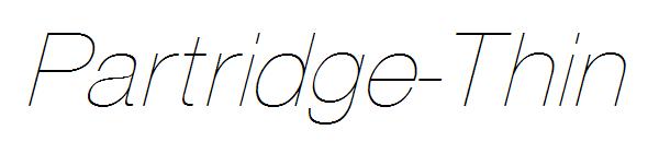 Partridge-Thin字体