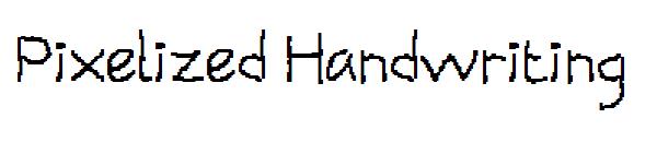 Pixelized Handwriting字体