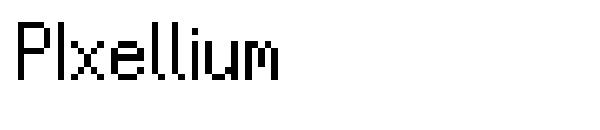 PIxellium字体