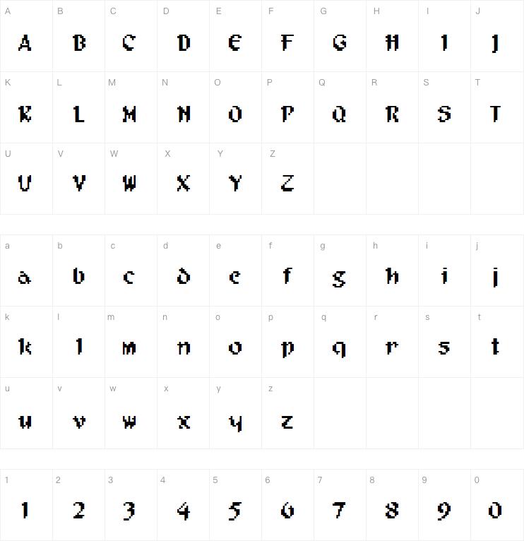 Pixel Musketeer字体