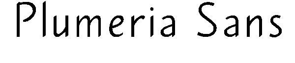 Plumeria Sans字体