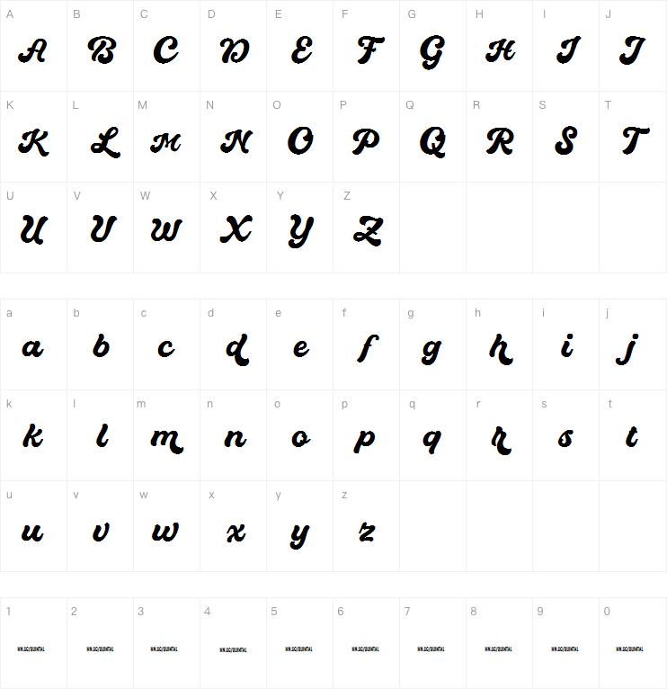 Quintal Script字体