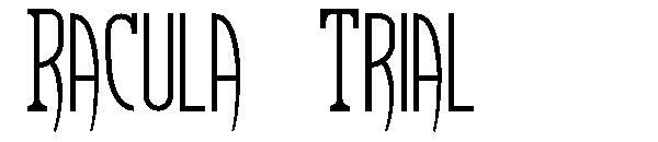 Racula Trial字体